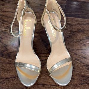 Women’s gold heels